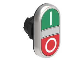 LOVATO ELECTRIC - PULSANTI DOPPI RASATI V/R+IND.LUM.I-O