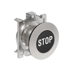 LOVATO ELECTRIC - PULSANTE A FILO MET.RASATO STOP NERO