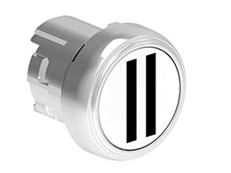 LOVATO ELECTRIC - PULSANTE MET.RASATO II BIANCO