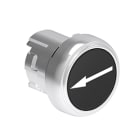 LOVATO ELECTRIC - PULSANTE MET.RASATO FR.DX-SX NERO