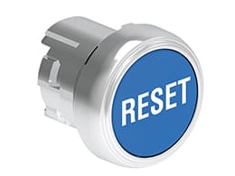 LOVATO ELECTRIC - PULSANTE MET. RASATO RESET BLU