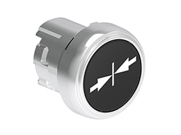 LOVATO ELECTRIC - PULSANTE MET. RASATO > I <NERO
