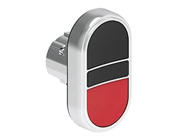 LOVATO ELECTRIC - PULS.MET.DOPPIO RASATO NERO/ROSSO