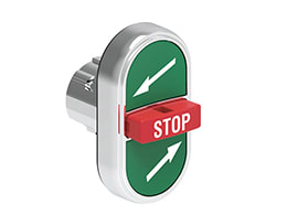 LOVATO ELECTRIC - PULS.MET.TRIPLO STOP+FRECCE OBLIQUE