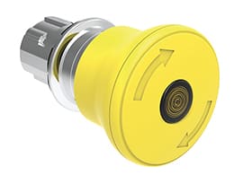 LOVATO ELECTRIC - PULS.LUM.FUNGO 40MM GIALLO SG.ROT.