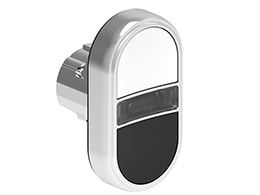 LOVATO ELECTRIC - PULS.LUM.MET.DOPPIO RAS.BIANCO/NERO