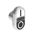 LOVATO ELECTRIC - PULS.MET.DOPPIO RASATO BIANCO/NERO I-O