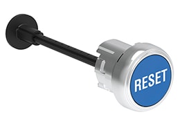 LOVATO ELECTRIC - PULSANTE MET. RIARMO RASATO BLU