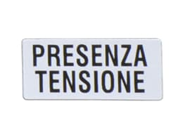 LOVATO ELECTRIC - ETICHETTA PRESENZA TENSIONE