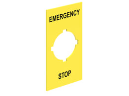 LOVATO ELECTRIC - ETICHETTA ADESIVA EMERGENCY/STOP