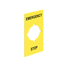 LOVATO ELECTRIC - ETICHETTA ADESIVA EMERGENCY/STOP