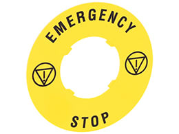 LOVATO ELECTRIC - DISCO PLAST. 60MM EMERGENCY-STOP