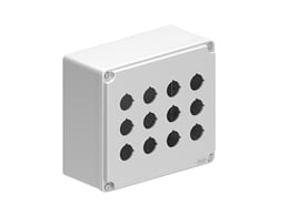 LOVATO ELECTRIC - PULSANTIERA METALLICA GRIGIA 4X3 FORI