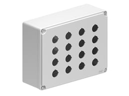 LOVATO ELECTRIC - PULSANTIERA METALLICA GRIGIA 4X4FORI