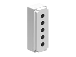 LOVATO ELECTRIC - PULSANTIERA METALLICA GRIGIA A 5 FORI