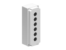 LOVATO ELECTRIC - PULSANTIERA METALLICA GRIGIA A 6 FORI