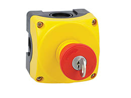 LOVATO ELECTRIC - PULS. GIALLA + 40MM SG.CHIAVE + 1NA+1NC