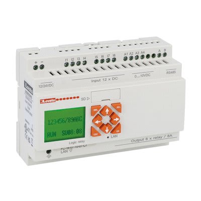 LOVATO ELECTRIC - RELE' PROGR. 12I/8O 12-24VDC ETH.+RS485