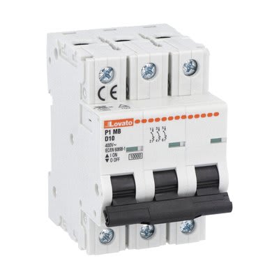 LOVATO ELECTRIC - INTERRUTT. MAGNETOTERMICO 3P D 63A 10KA