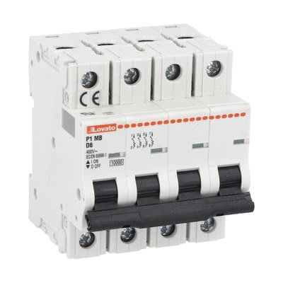 LOVATO ELECTRIC - INTERRUTT. MAGNETOTERMICO 4P D 16A 10KA