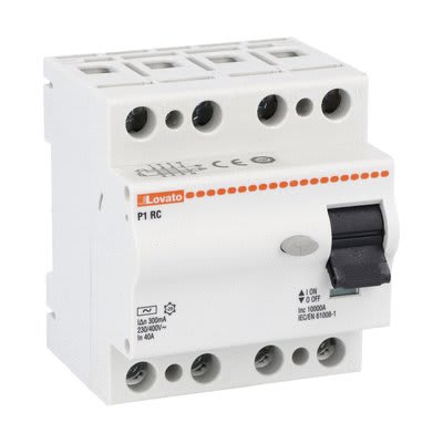 LOVATO ELECTRIC - INTERRUTTORE DIFF.PURO 4P 40A IDN 30MA