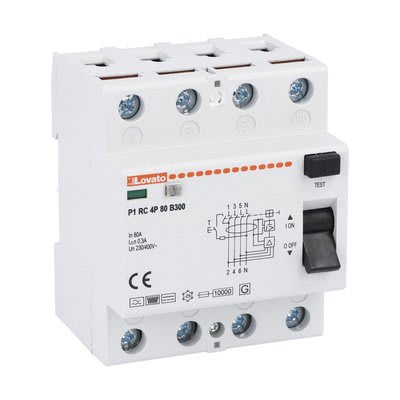 LOVATO ELECTRIC - INTERR. DIFF.PURO 4P 80A 300MA TIPO B