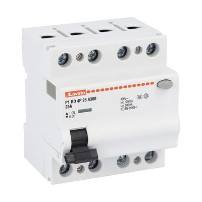 LOVATO ELECTRIC - INTERRUTTORE DIFF.PURO 4P 25A IDN 300MA