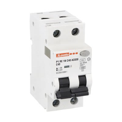 LOVATO ELECTRIC - INTERR.MAGNETOT.DIFF.1P+N C40 30MA 10KA