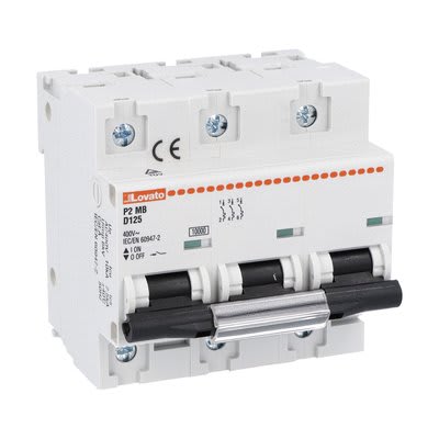 LOVATO ELECTRIC - INTERRUTT. MAGNETOTERMICO 3P D 125A 10KA