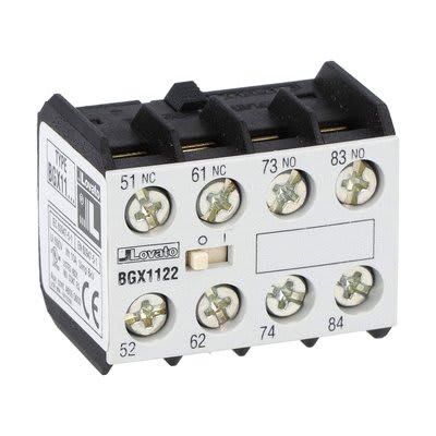 LOVATO ELECTRIC - CONTATTI AUX 2NA+2NC X CONTATTORE SX BGT 11BGX1122