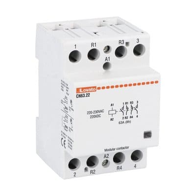 LOVATO ELECTRIC - CONTATTORE MOD.3M 63A 2NA+2NC 220/230V