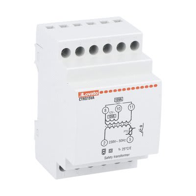 LOVATO ELECTRIC - TRASF SICUREZZA 15VA (230VAC/12-24VAC) CTRS15VA