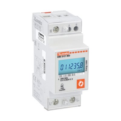 LOVATO ELECTRIC - CONT. ENERGIA DIG. 63A MONOF.RS485 MID DMED121MID