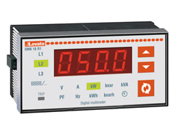 LOVATO ELECTRIC - MULTIM. V-A-W-VAR-FP-HZ-E 96X48+RELE PR. DMK16R1