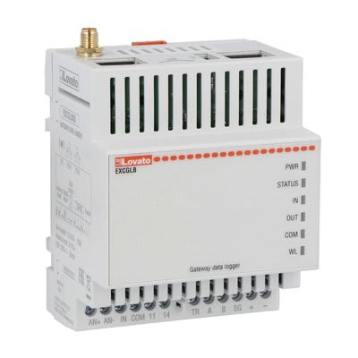 LOVATO ELECTRIC - GATEWAY-DATA LOGGER, 2X ETHERNET, 4G EXCGLB03