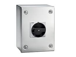 LOVATO ELECTRIC - SEZ 3P 100A-CASS INOX-MANIGL NERA GAZS100B