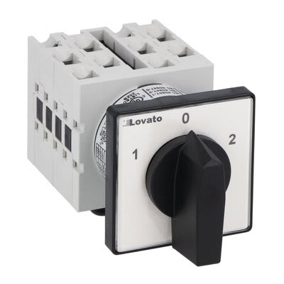 LOVATO ELECTRIC - COMMUTATORE 4P 16A MONT. FRONTALE 48X48 GX1675U