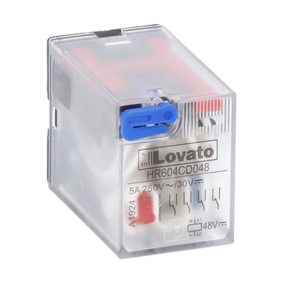 LOVATO ELECTRIC - RELE' INDUSTRIALE 4SC 5A 48VDC +LED HR604CD048