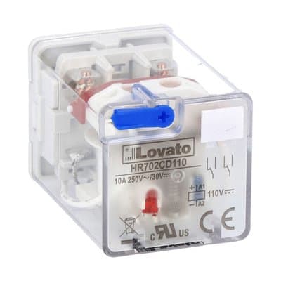 LOVATO ELECTRIC - RELE' INDUST. OCTAL 2SC 10A 110VDC+LED HR702CD110