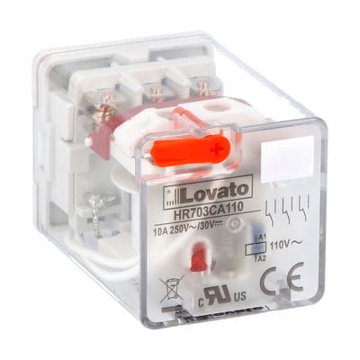 LOVATO ELECTRIC - RELE' INDUST UNDECAL 3SC 10A 110VAC+LED HR703CA110