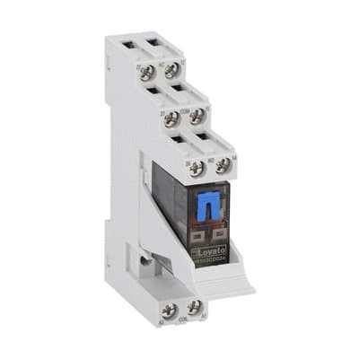 LOVATO ELECTRIC - RELE' 2SC 8A 24VDC,LED + ZOCCOLO