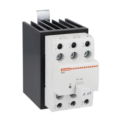 LOVATO ELECTRIC - RELE' STATO SOLIDO 3P 25A CON DISSIPATOR HS3C6HV025D024