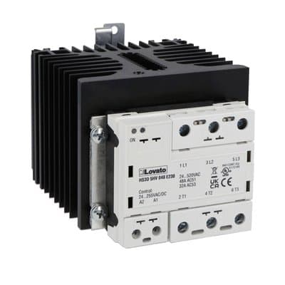 LOVATO ELECTRIC - RELE' STATO SOLIDO 3P 48A CON DISSIPATOR HS3D5HV048E230