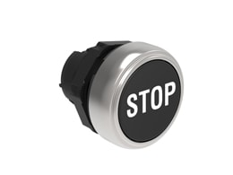 LOVATO ELECTRIC - PULSANTE RASATO STOP NERO