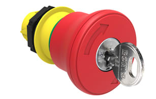 LOVATO ELECTRIC - PULS.FUNGO 40MM ROSSO SG.CHIAVE ISO13850
