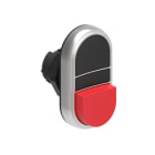 LOVATO ELECTRIC - PULSANTE DOPPIO NERO/ROSSO SENZA SIMBOLI LPCB7212