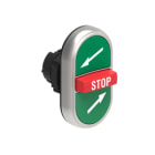 LOVATO ELECTRIC - PULSANTE TRIPLO F.OBL.-STOP-F.OBL. LPCB7375