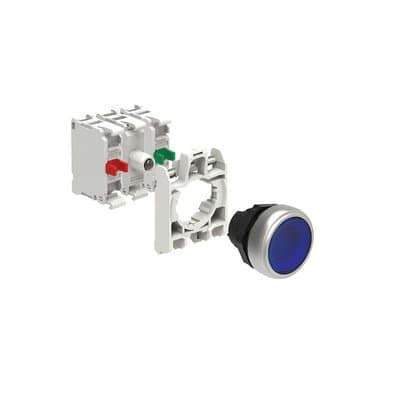 LOVATO ELECTRIC - KIT PLAST.PULS.LUM. BLU 1NO+1NC 230V