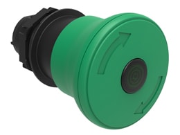 LOVATO ELECTRIC - PULSANTE FUNGO 40MM VERDE LUMIN.SG.ROTAZ LPCBL6643