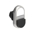 LOVATO ELECTRIC - PULSANTE DOPPIO BIANCO/NERO SENZA SIMB. LPCBL7214